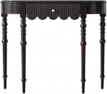 Konsolentisch, Schwarzer Eingangsschrank - Schmaler Flurschrank for das Wohnzimmer, Wohnungskonsole for kleine R&auml;ume Flurtisch