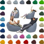 XXL kott - kott lastele ja t&auml;iskasvanutele - Sobib sise- ja v&auml;litingimustes kasutamiseks - Vetth&uuml;lgav ja lihtne hooldada - T&auml;idetud kvaliteetsete EPS helmedega - Ideaalne m&auml;ngimiseks ja l&otilde;&otilde;gastumiseks (antratsiit, XXL)