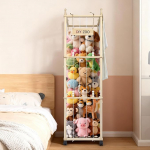 Pehme m&auml;nguasjade hoidla, 138 x 40 x 40 cm, t&auml;ispuidust, 360&deg; p&ouml;&ouml;ratav ja lukustatav pluusist m&auml;nguasjade hoidla elutuppa, magamistuppa ja lastetuppa (koos hoiukottidega)