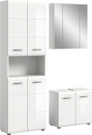 xonox.home Bathroom Ice X86A9B06 3-Piece Combination in Front White High Gloss Body White Nb.