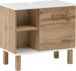 Schildmeyer Wido 147630 Vanity Unit 60 x 65.2 x 35 cm Oak Country House Decor / White