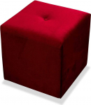 Comfort-Pur Bench Stool with Knob 12 Colours (Red)