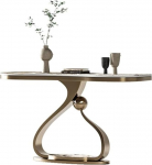 Vickyliou Entrance Table， Moderner geometrischer Konsolentisch, Sofa aus Kunstmarmor und Akzent for den Eingangsbereich,Console Table with Storage(S)