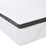 Amazon Basics Memory Foam madratsitopper koos sidemetega, 160 x 200 cm, 4 cm k&otilde;rgus, valge