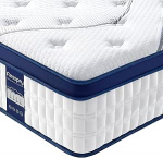 Resspry Kahekohaline madrats, 26,7 cm Memory Foam madrats 7-tsoonilise toe ja magamisjahutusega, Meidum Firm h&uuml;briidmadrats, SAGA kollektsioon, Double (135 x 190 x 26 cm)