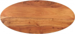 vidaXL lauaplaat, puidust lauaplaat, s&ouml;&ouml;gilaud, kohvilaud, asenduslauaplaat, t&auml;ispuidust laud, 100 x 40 x 2,5 cm, ovaalne tahke akaatsiapuu