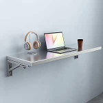 Seinale paigaldatud 304 roostevabast terasest kokkupandav laud k&ouml;&ouml;gi hoiuraam ideaalne r&otilde;dule, vannituppa v&otilde;i pesuruumi (50x30cm / 20x12 tolli)