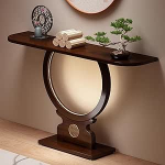 SLCXDPAT Konsolentisch, Eingangstisch, Flurtisch, Buddhistischer Altarschrank, Chinesischer Retro-Stil, f&uuml;r Wohnzimmer, Eingangsbereich, Flur, Einfache Montage(80cm/31.5in)