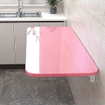 Kokkupandav laud, pesumaja kokkuklapitav laud, seinale kokkuklapitav t&ouml;&ouml;laud, laste ujuv laud, kokkuklapitav t&ouml;&ouml;laud, seinale riputatav, k&ouml;&ouml;gilaud koju, kontorisse, baari, s&ouml;&ouml;gituppa (v&auml;rv : roosa, SI