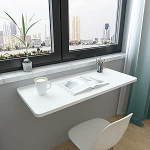 An der Wand montierte, klappbare Werkbank mit ausklappbarem Schreibtisch f&uuml;r Laptops, herunterklappbarer K&uuml;chen-Fr&uuml;hst&uuml;cksbartisch, Esstisch, Beistelltisch, Computer-H&auml;ngetisch