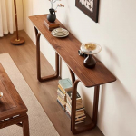 Rustic Farmhouse Style Sissep&auml;&auml;sulaua Home Decor Hallway Table T&auml;ispuidust lai diivan Lauad sirge Top ja Y-kujuline jalad Sissep&auml;&auml;sulauad koridoris magamistuba elutuba