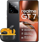 realme GT 7 5G nutitelefon 12 + 256 GB sinine AMZ versioon koos laadijaga + T200 Lite Black