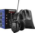 PROHEAR 033 k&otilde;rvakaitsmed raadioga, SNR31dB - k&otilde;rvaklapid Bluetooth FM/AM, sisseehitatud mikrofoniga ja m&uuml;rav&auml;hendusega m&uuml;rarikkaks vaba aja veetmiseks - mustad