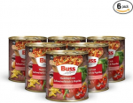 Buss Rustic Dishes - Hungarian Style Pasta Pot with Peppers and Pork - Long Lasting Ready Meals for Quick Warming up in Microwave & Pot - 6 x 800 g