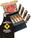 BBQ grillv&uuml;rtsid ja grillseelik meestele, 5 peene grillv&uuml;rtsi koos retseptidega (inglise keel ei ole garanteeritud), t&auml;iuslik grillkingitus meestele, grillkingitused, grilltarvikud, grillv&uuml;rtside komplekt, grillv&uuml;rtside komplekt