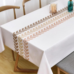 Plenmor Wipe Clean laudlina PVC laudlina veekindel p&uuml;hkige puhtaks plastist vin&uuml;&uuml;l laudade kaitsja ruutu piknikupidu v&auml;ljas piknikupidu piknikupidu (Leaves-2, 137x137cm)