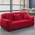 Hixingo Stretch Washable Diivan Cover, Diivan Cover 1, 2, 3, 4 istekoha &uuml;hev&auml;rviline, universaalne elastne pehme diivanikate, diivanikate elutoa jaoks (punane 02.4 istekohaga + padjap&uuml;&uuml;rileht)