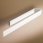 Designfabrik Hamburg R&auml;tikukangas ilma puurimata | R&auml;tikuhoidja seinale vannituppa ja k&ouml;&ouml;ki | R&auml;tikur&otilde;ngas | Seinahoidja isekleepuv vannitoam&ouml;&ouml;blile | R&auml;tikuhoidja valge 40 cm | Moodne disain