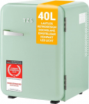 TZS First Austria - Retro minik&uuml;lmik 40 L Vaikne - V&auml;ike minik&uuml;lmik vintage disainiga, sisevalgustusega ja 2 uksekambriga - minibaar telkimiseks, kontorisse, magamistuppa ja hotelli - Mint
