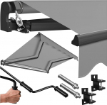 KESSER liigendvarrega markiis Eelnevalt kokkupandud markiis 300 x 250 cm Terrassimarkiis P&auml;ikesemarkiis koos seinakinnitusega P&auml;ikesekaitse r&otilde;dumarkiis Vetth&uuml;lgav alumiinium / pol&uuml;ester Hall