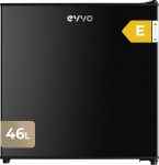 EVVO minik&uuml;lmik F22BK 46L must Madal energiatarbimine 80kWh aastas 41dB minik&uuml;lmik magamistuppa, kontorisse ja stuudiosse, kaasaegne disain mustas toonis