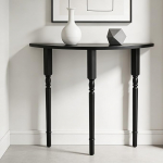 Moderner Massivholz-Konsolentisch f&uuml;r Wohnzimmer, Flur, Eingangsbereich, einfache Montage