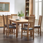 Julian Bowen Mallory Extendable Dining Table Oak 76 x 180 x 90 cm