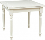 Biscottini pikendatav laud 92 x 92 cm Made in Italy T&auml;ispuit valge ja naturaalne