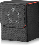 MTG-ga &uuml;hilduv kaardikarp, mis mahutab rohkem kui 120 iseseisvat kaardikomplekti, ja CCG/TCG/Yugioh-ga &uuml;hilduv PU nahast magnetkaardikarp (must-punane).