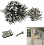 DUGYIRS tara traat klambrid, 100 304 roostevabast terasest kaabliklambrid, traat tara klambrid 12-16 Gauge traat puidust, p&otilde;llumajanduslikest taradest