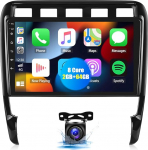 8Core 2G + 64G CAMECHO autoraadio Porsche Cayenne 9PA (2002-2010) jaoks koos Navi Carplay Android Car, Android 13, 9 autoraadio puuteekraaniga koos RDS MirrorLink Bluetooth ja USB + tagantvaate kaamera