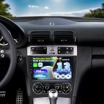 [2+64G] SIXWIN Android 13 autoraadio Mercedes Benz C-klassile W203 W209 C180 C200 2005-2009 koos Carplay / Android Car, 9-tolline mahtuvuslik puuteekraan koos WiFi GPS Bluetooth FM / RDS EQ + tagurduskaamera