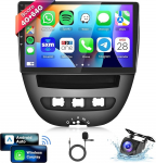 8 Core 4G + 64G autoraadio Android 13 Peugeot 107 / Citroen C1 / Toyota Aygo 2004-2014, 10,1-tolline HD IPS puuteekraaniga autoraadio koos DSP Carplay Android auto GPS Wi-Fi Bluetooth FM RDS tagantj&auml;rele vaatekaameraga