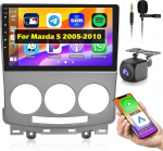 Inefala Upgrade 9-tolline puuteekraaniga autoraadio, 2 DIN Android 15 raadio Mazda 5 2005-2010, 2G+64G, traadita Carplay & Android Car, GPS/WiFi/BT/USB/RDS/FM, mikrofon, tagantj&auml;rele vaatamise kaamera
