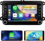 Juhtmevaba Carplay Android autoraadio Volkswagen Beetle Tiguan Passat Golf Polo Jetta Skoda Seat Android 13 7-tolline autoraadio puuteekraaniga peaosa koos GPS navigatsiooniga WiFi Bluetooth FMiga