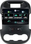 6G + 128G Android 14 autoraadio Ford Ranger F250 (2011-2016) traadita CarPlay Android auto 9-tolline IPS autostereo koos DSP peeglilinkiga Bluetooth WiFi GPS FM/RDS SWC tagantvaate kaamera + mikrofoniga