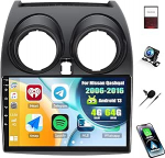 [4+64G] SIXWIN Android 13 autoraadio koos CarPlay/Android Car/Mirror Link Nissan Qashqai 1 J10 2006-2013.9-tolline HD puuteekraaniga toetab WiFi GPS Bluetooth 5.0 FM/RDS 32EQ
