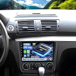 SIXWIN [Qualcomm 8 Core 4+64G] Android 15 autoraadio koos CarPlay/Android autoga BMW 1 seeria E81/E82/E87/E88 (2004-2011), 9-tolline puuteekraan koos WiFi GPS Bluetooth FM/RDS DSP + tagurduskaamera