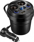 120W 12-24V multifunktsionaalne autolaadija, Dual USB liides, intelligentne identifitseerimine, autolaadija telefonile, tahvelarvutile, arvutile