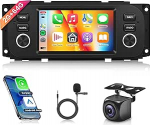 2G+64G Android 13 autoraadio Jeep Grand Cherokee Wrangler Liberty Chrysler Grand Voyager 300M PT Cruiser RAM 1500 2500 5-tolline autoraadio traadita Carplay Android auto navigatsioon GPS WiFi Bluetooth