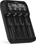 ANSMANN akulaadija 1-2 NiMH akule AAA AA Baby C v&otilde;i 4 Li-Ion 3.6 V/3.7 V / LiFePO4 (3.2 V) 26650, 22650, 18650, 18500, 17670, 16340, 14500 akule.