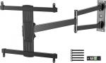 FORGING MOUNT TV seinakinnitus 830 mm pikkuse varrega 26-65-tollistele teleritele kuni 45 kg, kallutatav, p&ouml;&ouml;rlev liigendk&auml;si 180&deg; p&ouml;&ouml;ratav, nurgapealne telerihoidik, max. VESA 400 x 400 mm