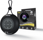 LEICKE DJ Roxxx Shower II Kaasaskantav Bluetooth minik&otilde;lar k&auml;erihmaga, 5 W LED-valgusega ja USB-C - v&otilde;imas heli du&scaron;i all, siseruumides, &otilde;ues, matkal ja reisil kasutamiseks.