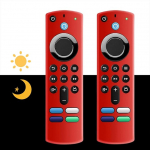 Kaugjuhtimispuldi &uuml;mbris, mis &uuml;hildub 3. p&otilde;lvkonna h&auml;&auml;lpuldiga (helendav), silikoonist libisemiskindel kaitsekott koos paelaga (2 pakki)