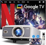 Projektor，[1500Brightness] 4K projektor Wifi6 ja bluetoothiga, nutikas projektor elektrilise klambriga, MAX 300''Display kodukino projektor, Auto Focus&Keystone, uuendatud Dess C5 Pro GTV