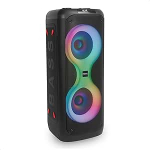 Ibiza - COLUMBA700 - V&otilde;imas Bluetooth karaokek&otilde;lar LED, TWS, USB-C, mikrofoniprioriteediga - 2 mikrofonisisendit, salvestamine, valgusefektid - USB, MicroSD - must