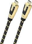 OEHLBACH Carb Connect Ultra High Speed HDMI 2.1 kaabel - 48 Gbps, 8K/60Hz, 4K/120Hz, monokristalliline HPOCC&reg; vask, 24 karaadiga kullatud kontaktid, 4-kordne varjestus, t&auml;ismetallist pistik, kangast &uuml;mbris -