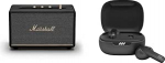 Marshall Acton III juhtmevaba Bluetooth-k&otilde;lar - must & JBL Live Pro 2 TWS - veekindlad t&otilde;elised juhtmevabad k&otilde;rvaklapid m&uuml;ravastase funktsiooniga - kuni 40 tundi kestev muusika taasesitus