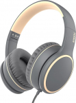RORSOU R10 On-Ear k&otilde;rvaklapid mikrofoniga, kerged kokkupandavad stereobass k&otilde;rvaklapid 1,5m kaabliga, kaasaskantavad juhtmega nutitelefonile, tahvelarvutile, arvutile, MP3/4, hall