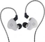 Yinyoo KBEAR KS1 In-Ear k&otilde;rvaklapid, Super Bass Boost In-Ear Monitor, juhtmega k&otilde;rvaklapid, Stereo k&otilde;rvaklapid m&uuml;ravastased, Dual Magnetic Circuit, d&uuml;naamiline eemaldatav kaabel (ilma mikrofonita, valge)